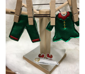 Stickserie ITH - Wichtelanzug Schuhe Hose Gürtel Jacke